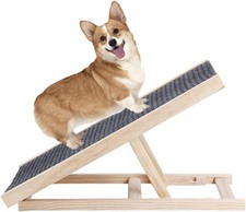 Adjustable Pet Ramp Wooden Stair Steps for Cat Dog Bed Car 100 Lbs