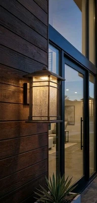 Home Decorators Large Exterior LED Wall Lantern Bronze Rosecrest 1002748614 - Image 1 of 4