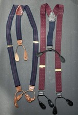 Lot of 2 CAS West Germany/ England Suspenders Blue/Gold and Maroon/Gold