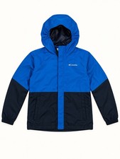 Columbia Youth Large Hooded Jacket Blue Navy Mesh Lined