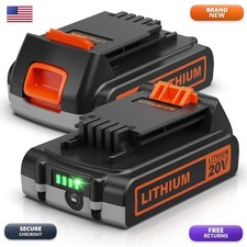 ELECtrysium 4.0Ah 2Pack 20V Replacement Battery for Black and Decker LBXR20