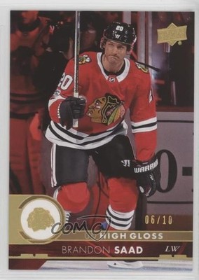 2017-18 Upper Deck High Gloss 6/10 Brandon Saad #291 1p3