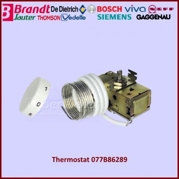 Thermostat 077B86289 Bosch 00054179 pour Réfrigérateur à Évaporateur Apparent