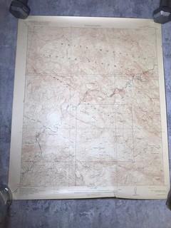 Vintage 1917 Arizona USGS GEOLOGICAL TOPOGRAPHICAL MAP Christmas Quadrangle