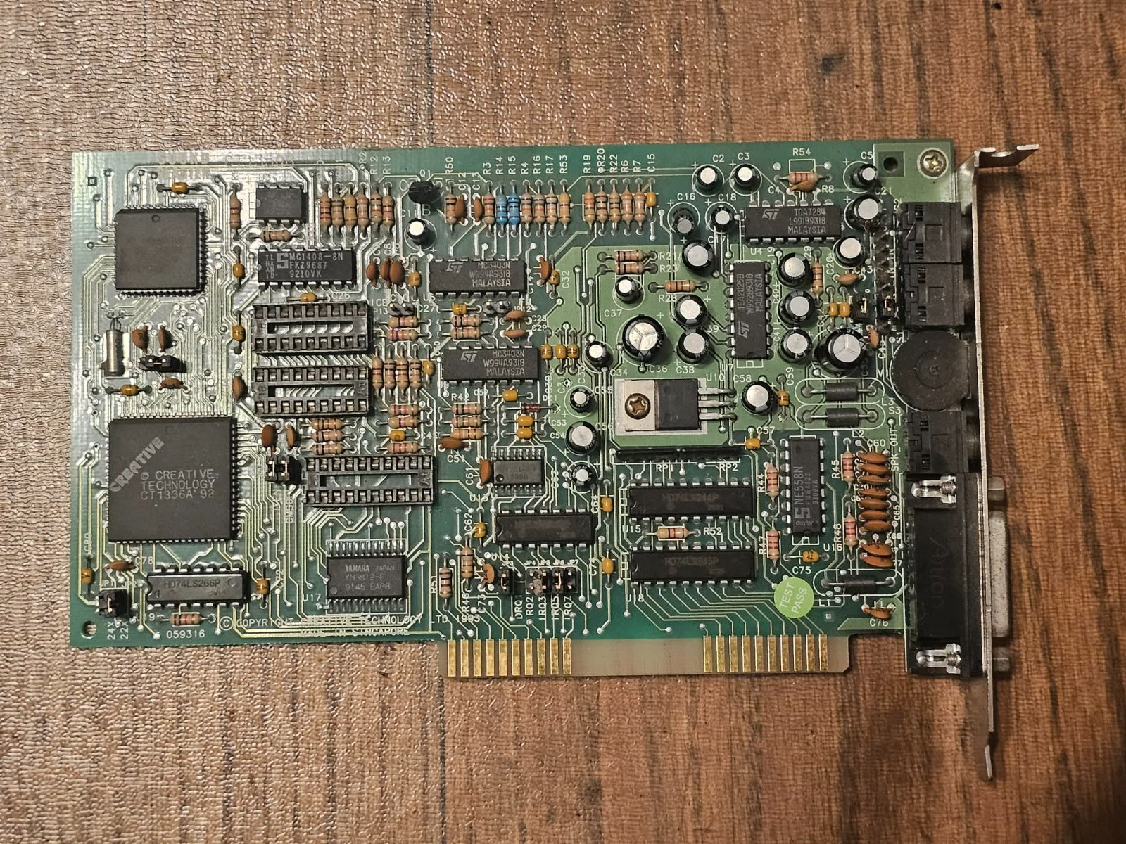 Clean Vintage Sound Blaster 2.0 CT1350B Sound 8-bit Soundcard PC Creative 1350. Available Now for $99.95