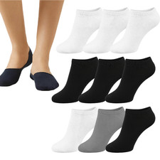 Mens Trainer Liner Ankle Socks Invisible Cotton Low Cut No Show Socks UK 6-11