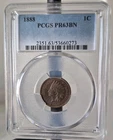 1888 1c Indian Head Cent PCGS PR63BN