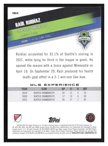 2022 Topps MLS #1-200 Base cards Pick Your Card(s) Complete Your Set - Picture 321 of 347