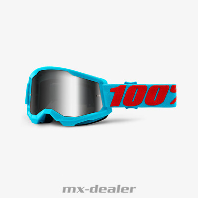 100 % Crossbrille Strata2 Extra verspiegelt Summit Motocross Downhill MTB DH 