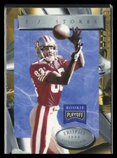 1996 Playoff Trophy Contenders J.J. Stokes #83