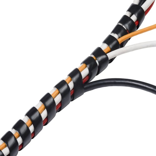 Spiral Cable Wrap - 25 Ft 3/8" Spiral Wire Wrap Cord Covers Bundle Sleeve Hose - Afbeelding 5 van 7