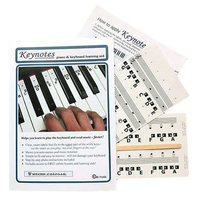 Piano Stickers - 52 Music Keyboard Key Note Labels (49-88 Keys) + Online  Lessons 754311420513 | eBay