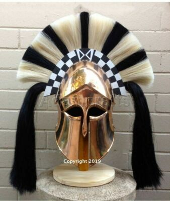 18 gauge Steel Copper Coated Medieval Greek Corinthian Helmet