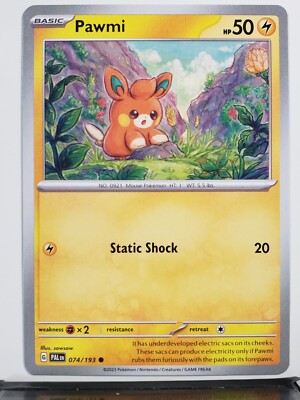 Pawmi 074/193 NM / M - Paldea Evolved Scarlet Violet Pokemon Card