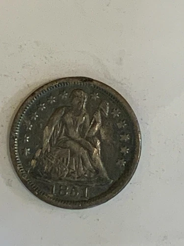 1851 Seated Liberty Dime