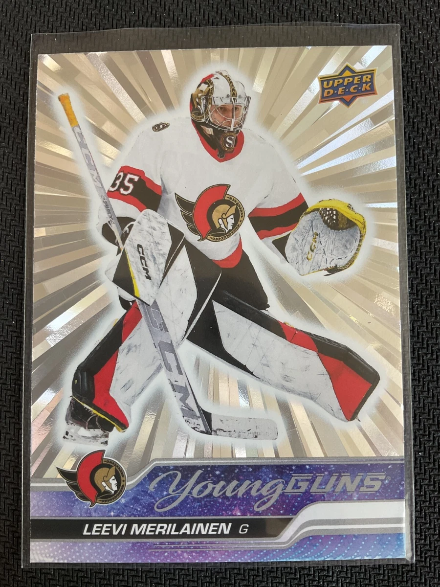 Leevi Merilainen 2023 24 Upper Deck Young Guns Outburst Silver SP