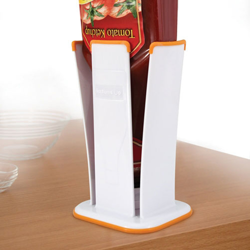 Bottoms Up Condiment/Sauce Bottle Holder Stores Bottle For Easy