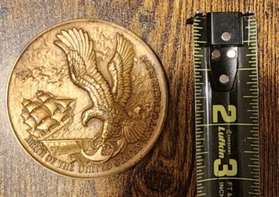 Bicentennial Navy Coin Birth Of The NAVY Big Medal | eBay