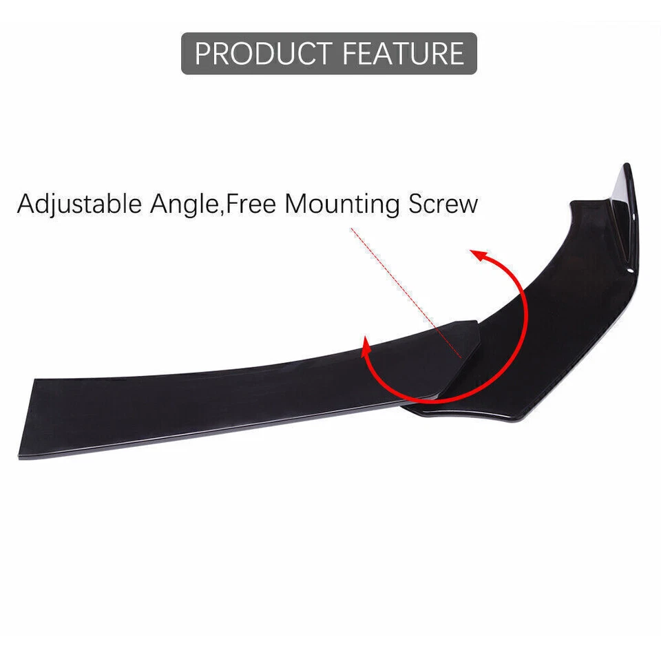 For Alfa Romeo Stelvio Giulia Side Skirt Front Bumper Lip Splitter Spoiler Lip Foto 4 de 4