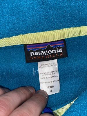 Vintage Patagonia Sweater Mens Medium Snap Sweatshirt Synchilla
