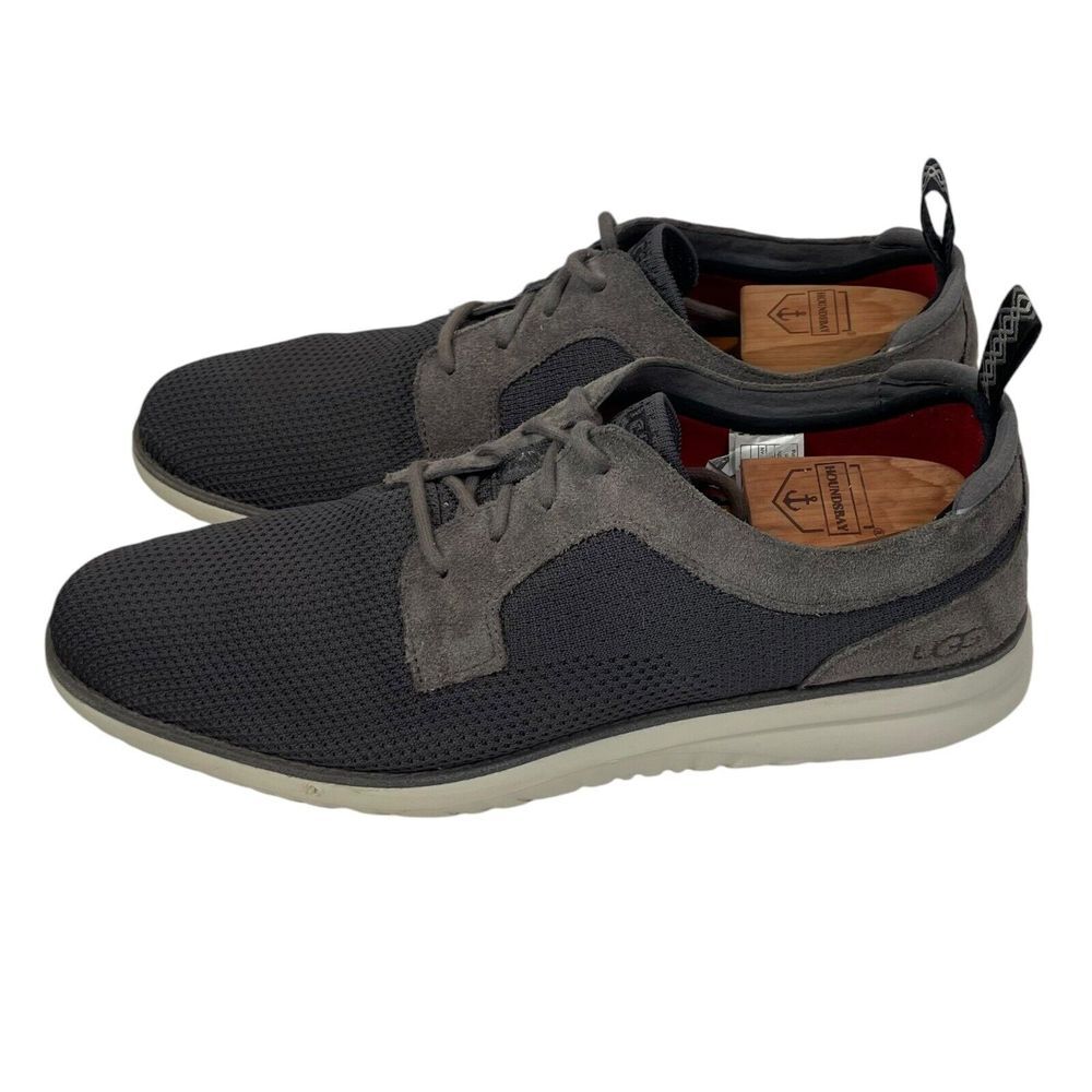 SAOLA UGG Australia Uomo Union Hyperweave Derby Scamosciato Oxford Sneaker Grigio Taglia 13