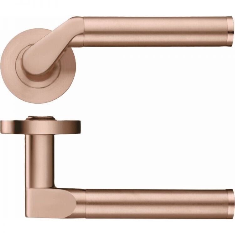 Zoo Hardware Venus Lever Door Handle-Tuscan Rose Gold