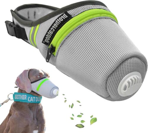 Dog masks, reusable breathable dog air filter masks, adjustable dog gas masks