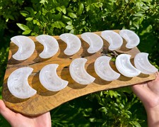 2.75" Selenite Moon Charging Bowls (Selenite Crystal Bowl, Selenite Bowl)