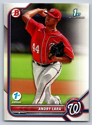 2022 1st  Bowman 1st Edition #BPPF-70 Andry Lara Nationals Baseball Card