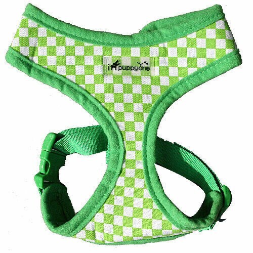 No-Pull Adjustable Dog Harness in Green Racing Small 13-17.5 Inch Chest