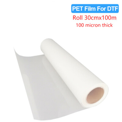 30cm*100m Roll Film For DTF Printing For Epson L1800 i3200 4720 Printhead DTF