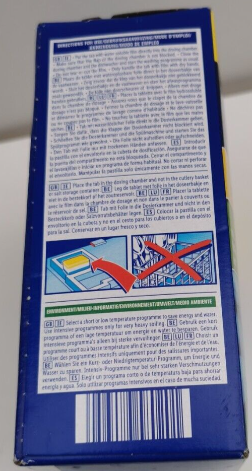 Dishwasher Tablets 100 Washes W5 All in one 3 in 1 Salt rinse aid Box