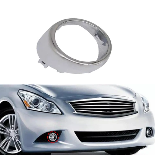 Rifht Chrome Trim Bezel Ring Fog Lamp For 2011-2013 INFINITI Q70 G37 622561MS2A - Picture 3 of 10