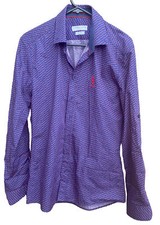 U.S. Polo Assn. Shirt Men Blue Slim Fit Size Small Button Down