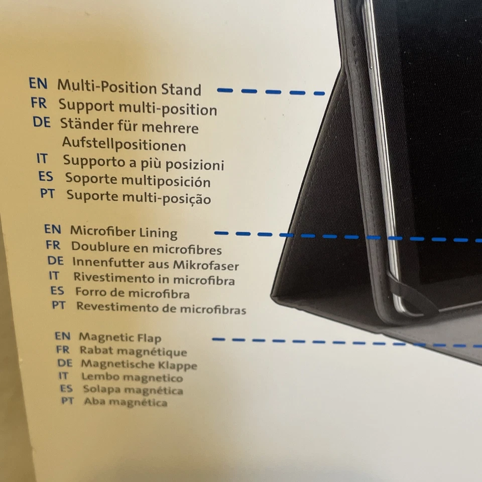 Folio universal azul Kensington para tableta de 9"-10" nuevo en caja Trapper Keeper de MEAD Foto 4 de 4