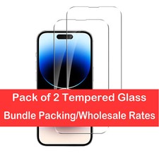 Tempered Glass Screen Protector For iPhone 13 Pro Max 12 11 Wholesale Rate 2pc