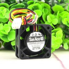 1 PCS SANYO Fan 109P0412H7D01 DC 12V 0.13A 40 40 15MM 4CM  3 pin