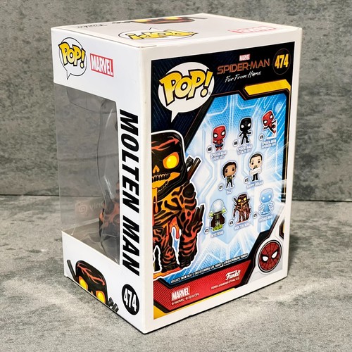 Funko Pop #474 Marvel MOLTEN MAN Glow GAMESTOP EXCLUSIVE VAULTS Bobble-Head NIB - Bild 3 von 5
