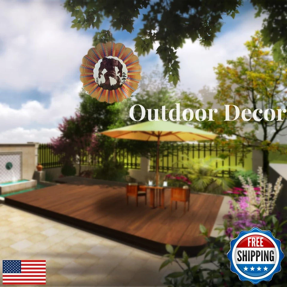MILLCLOUD Bigfoot Wind Spinner Outdoor Garden Decor 3D Visual Effect - Image 4 of 4