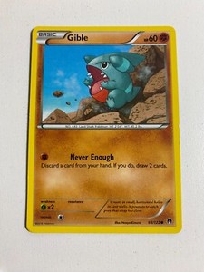 Pokémon TCG 68/122 Gible Basic Common XY Breakpoint Very Good Condition