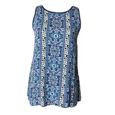 LOFT Top Womens XS Multicolor Paisley Print Sleeveless Blouse