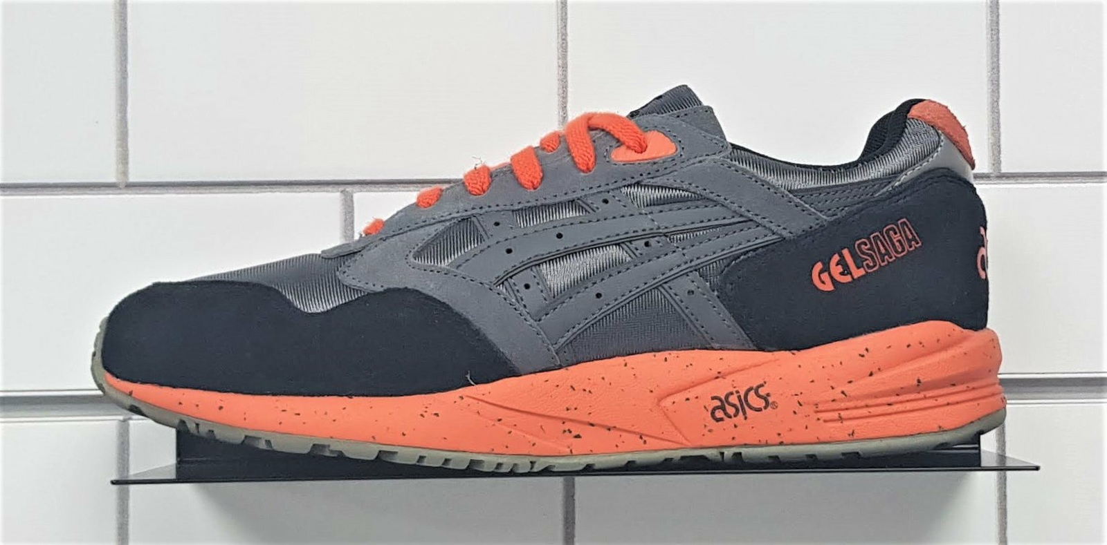 grey and orange asics