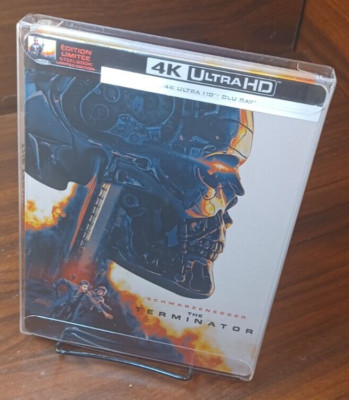 The Terminator 4K Steelbook (1984, EU Import) NEW-w/PROTECTIVE SLEEVE- Free S&H