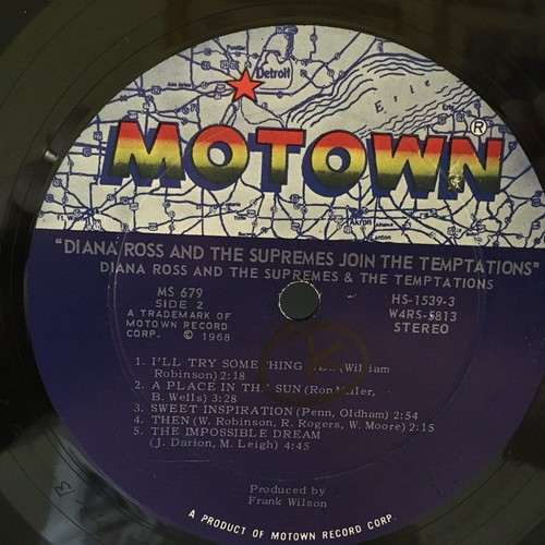 DIANA ROSS & THE SUPREMES JOIN THE TEMPTATIONS LP - Picture 3 of 4