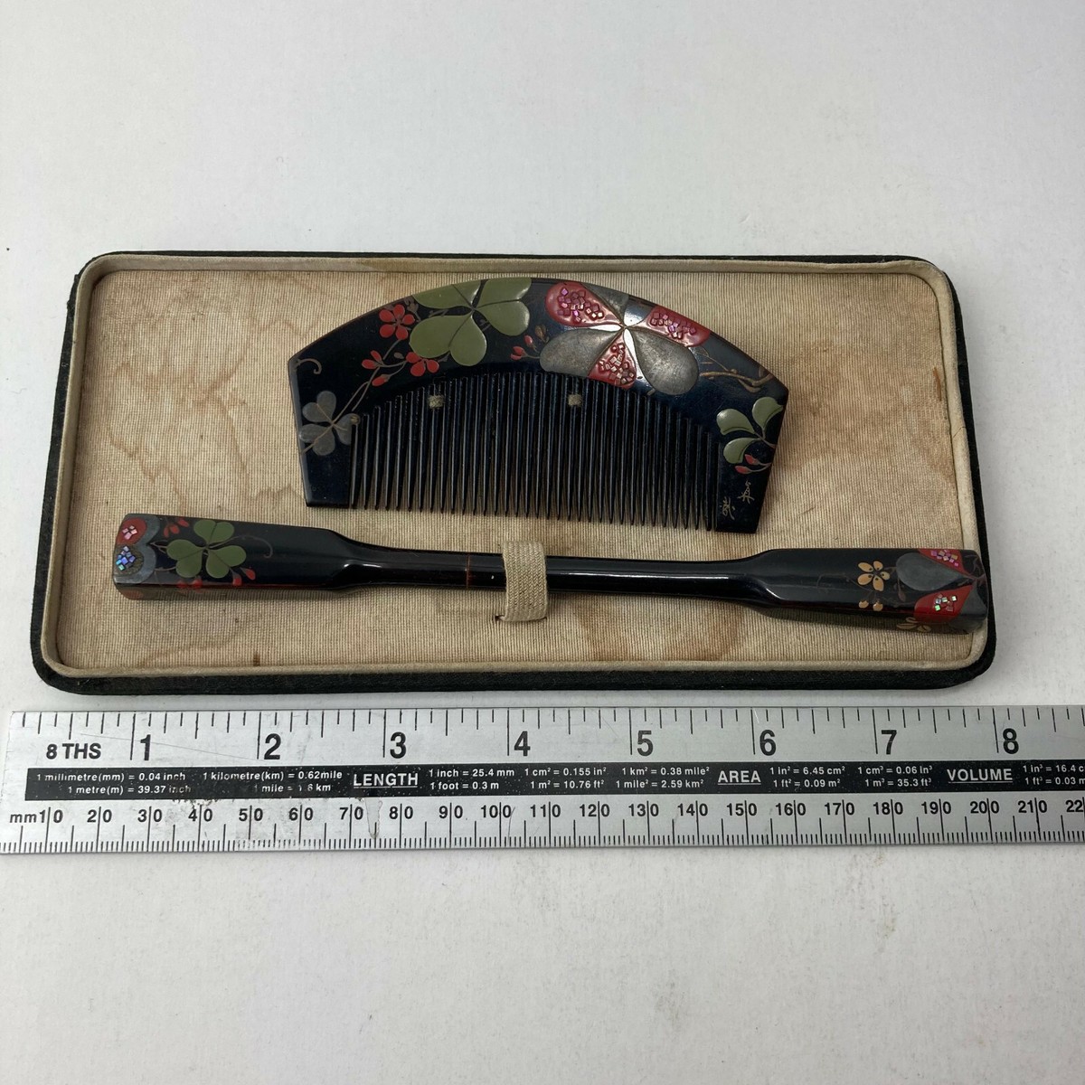 Vintage Japanese Flower Hair Comb Collectible Ornamental Hair Accessory Vintage Japanese Kanzashi Hair Pin - Etsy main image 2