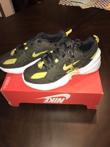 nike m2k tekno black yellow