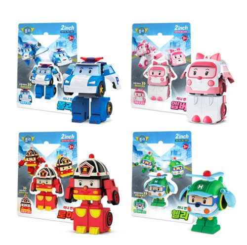Robocar Poli Mini Transforming Robot 2Inch 4pcs Set - Image 2 of 4
