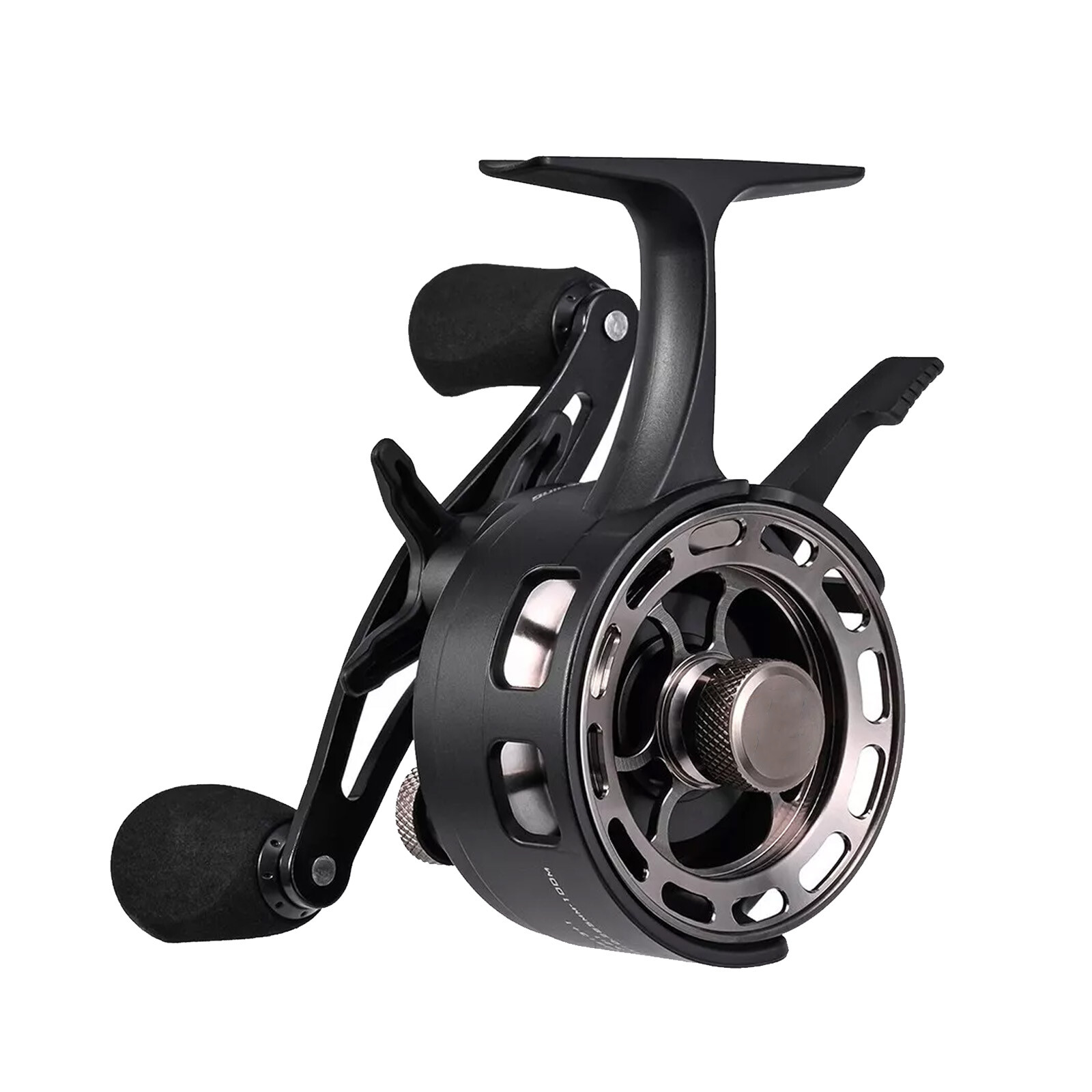3.2:1 Gear Ratio 3+1 bearing Inline Ice Fishing Reel with Magnetic Drop SystemUa