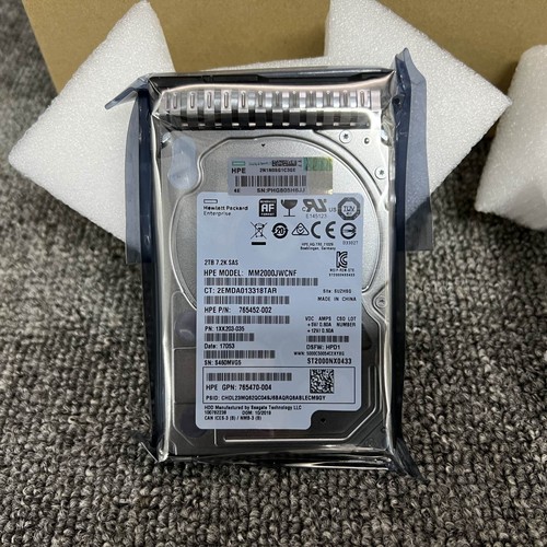 1pcs 765466-B21 for HPE 2TB 12G SAS 7.2K RPM 2.5" 512E HDD 765873-001 765452-002 - Picture 5 of 7