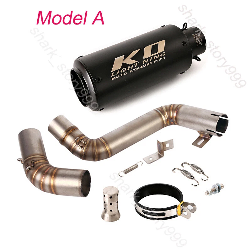 Silenciador de escape médio deslizante 51mm escape modificado para DUKE 390 200 2012-2016 - Imagem 3 de 4